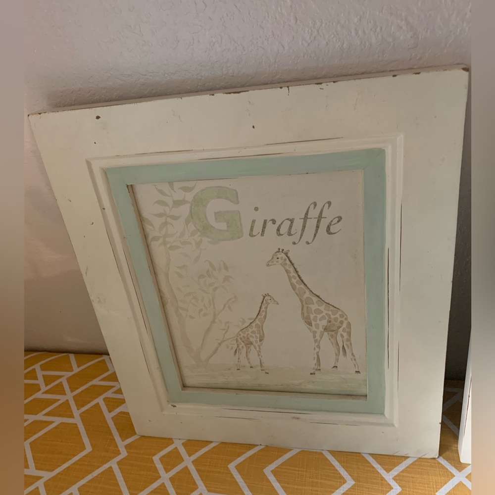 Elephant and Giraffe Wall Hangings